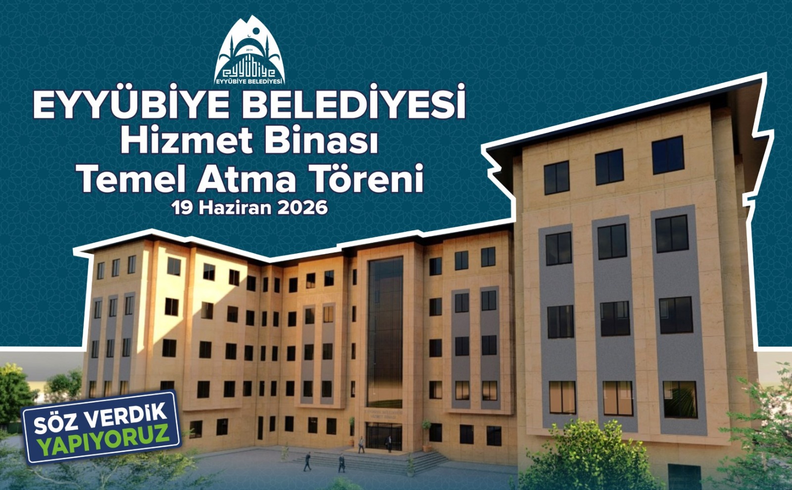 Eyyübiye Belediyesi Hizmet Binasının Temeli Atılıyor