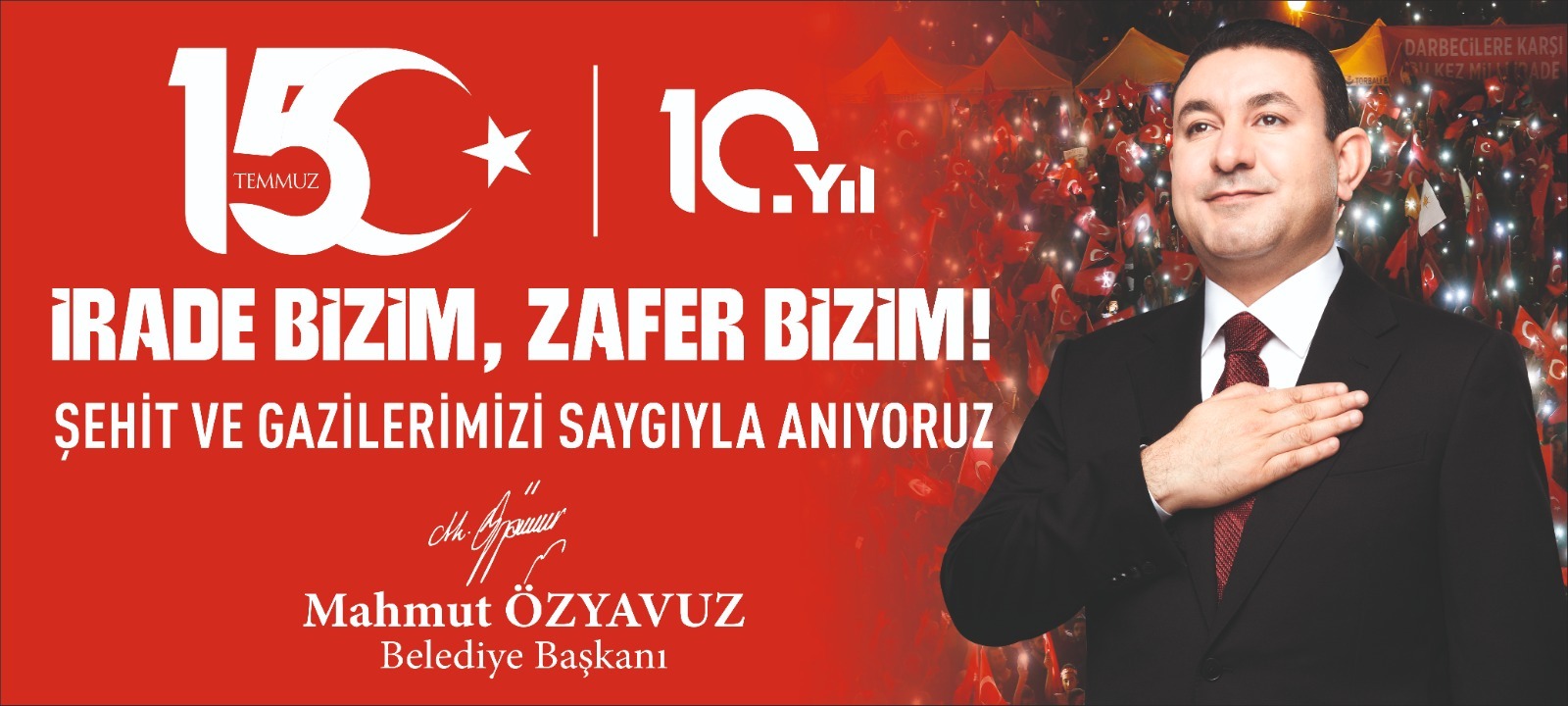 Başkan Özyavuz'un 15 Temmuz Mesajı