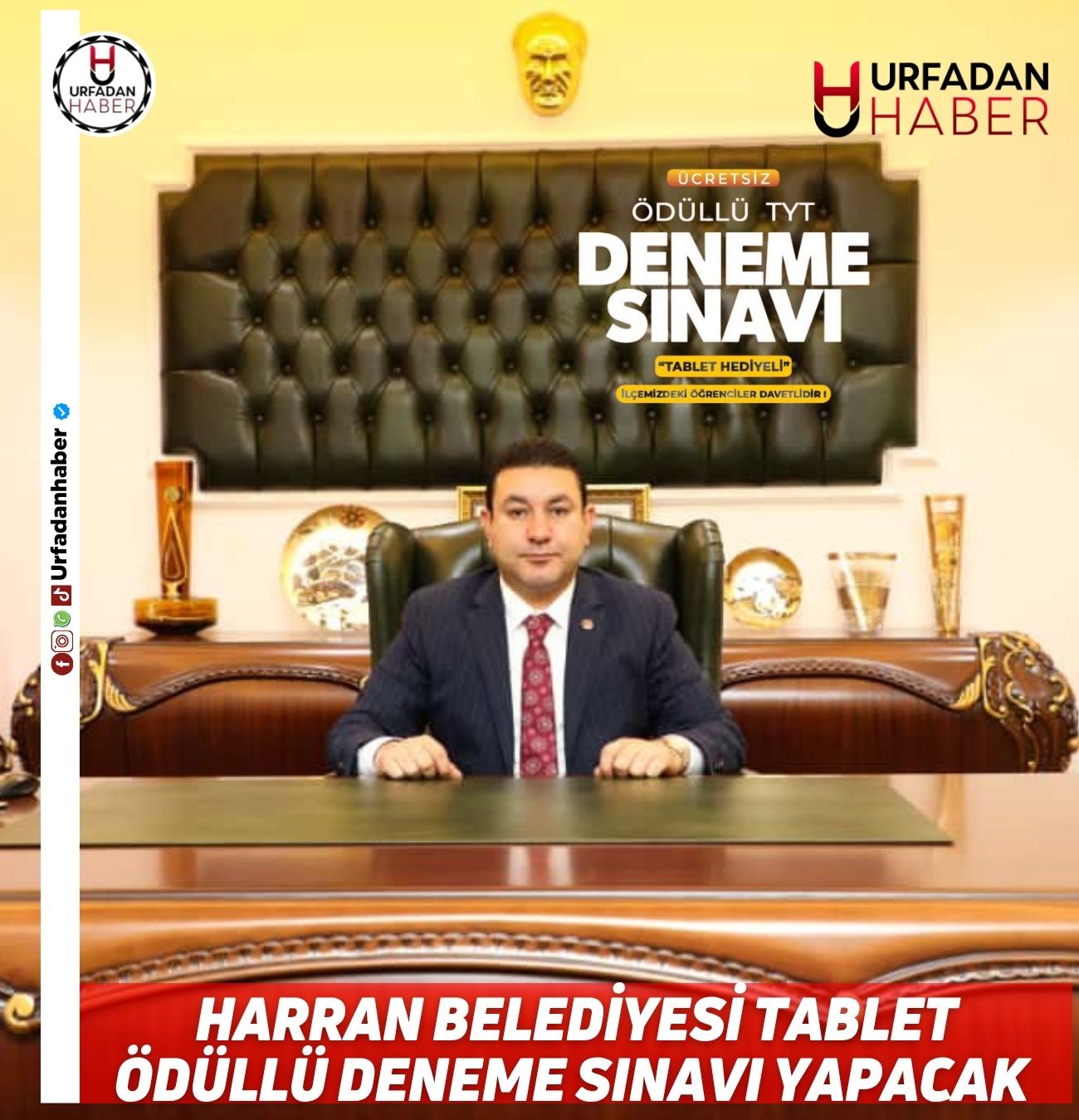 HARRAN BELEDİYESİ TABLET ÖDÜLLÜ DENEME SINAVI YAPACAK 