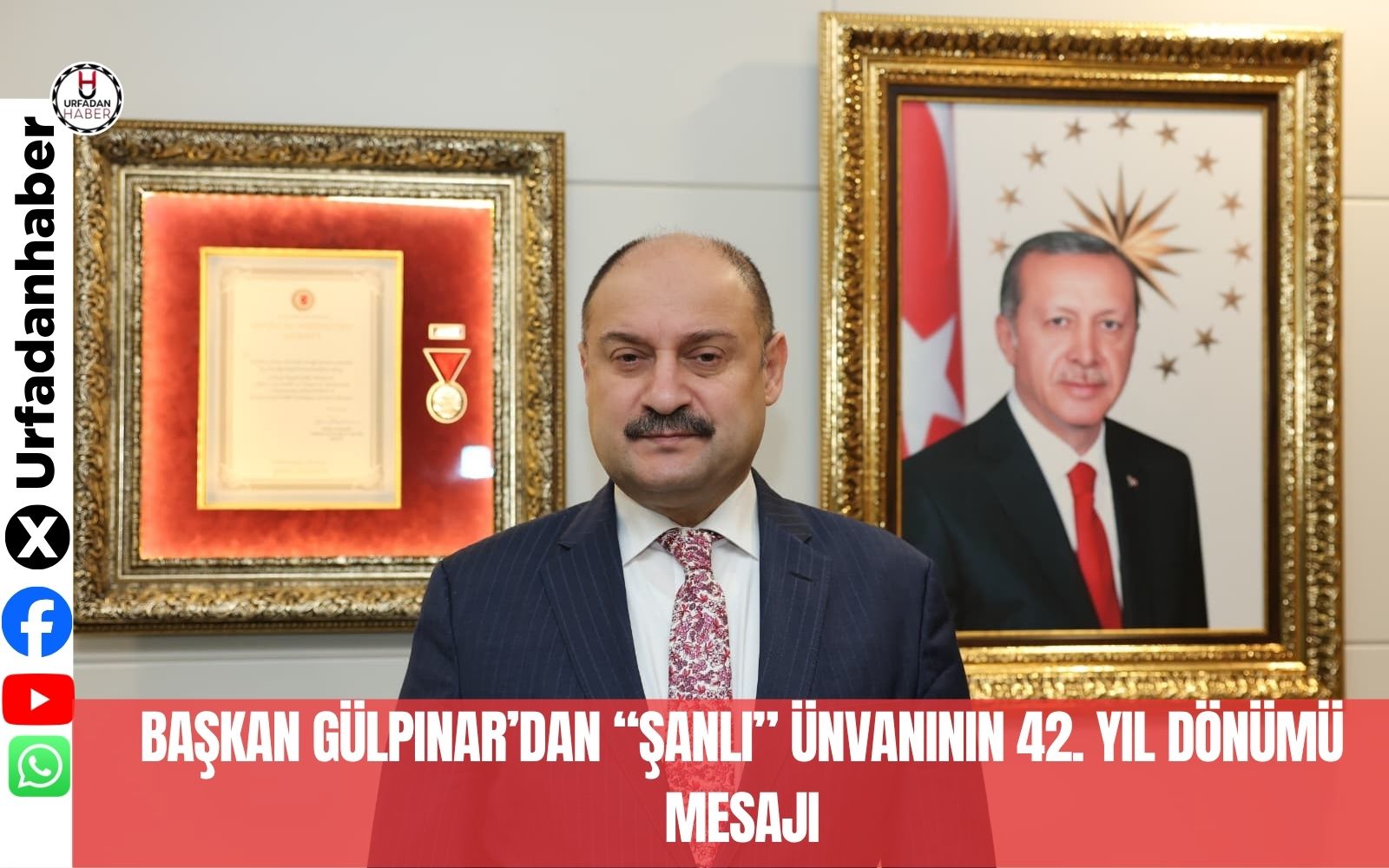 BAŞKAN GÜLPINAR’DAN “ŞANLI” ÜNVANININ 42. YIL DÖNÜMÜ MESAJI