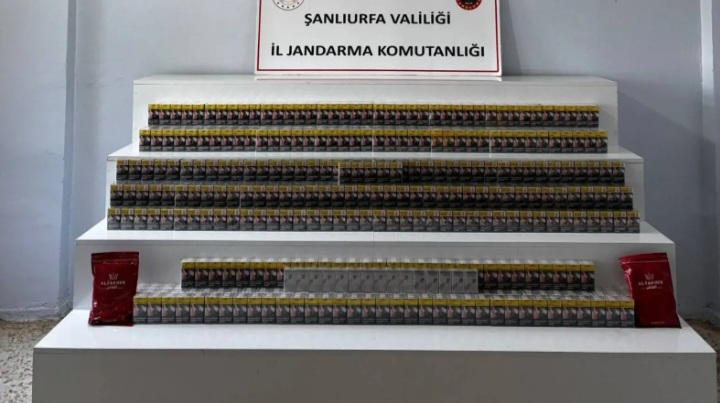 Şanlıurfa Viranşehir'de çok sayıda kaçak ürün ele geçirildi!