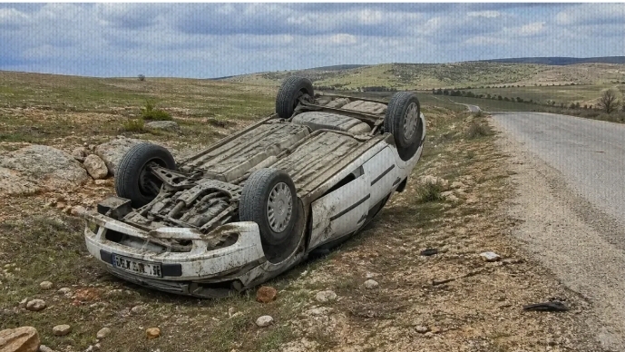Şanlıurfa’da otomobil takla attı: 1 yaralı