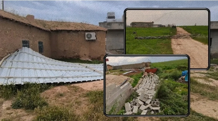 Harran’ı fırtına vurdu: Çatılar uçtu, direkler devrildi