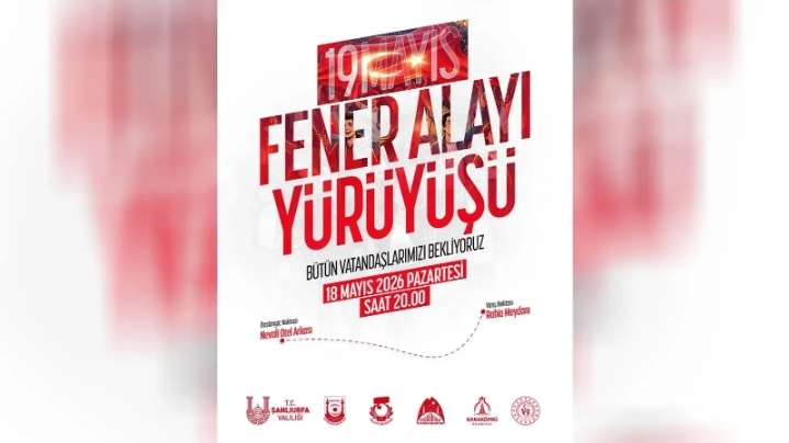 Şanlıurfa’da 19 Mayıs Coşkusu Fener Alayı Yürüyüşüyle yaşanacak