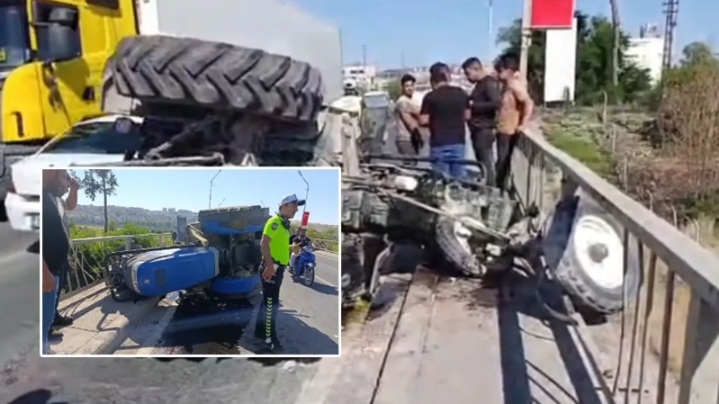 Şanlıurfa’da traktör devrildi! Sürücü yaralandı!