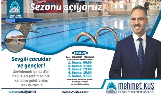 YÜZME HAVUZUNDA SEZON AÇILIYOR