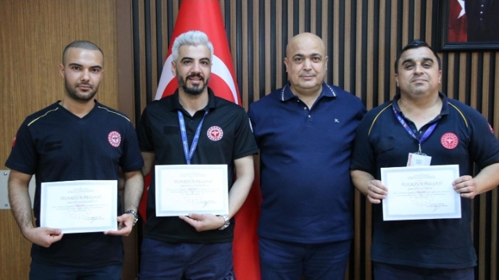 Urfa'da hayat kurtaran ekibe ödül verildi!