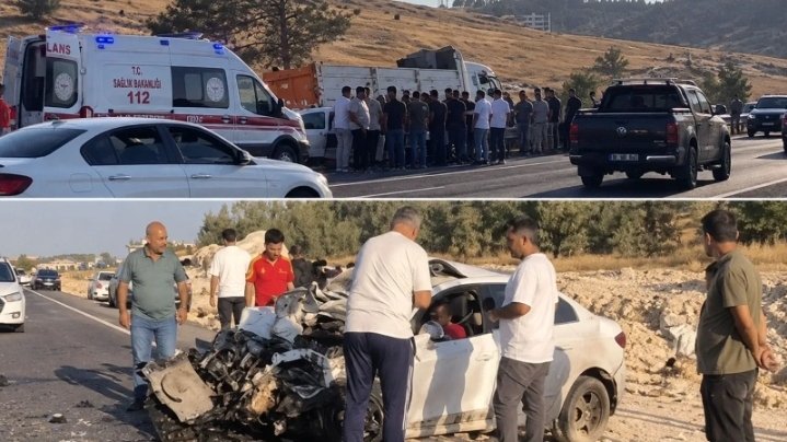 Şanlıurfa’da kamyonla otomobil çarpıştı! Yaralılar var