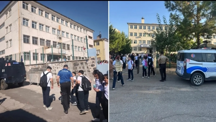 Siverek’te polis okul önlerinde denetim gerçekleştirdi
