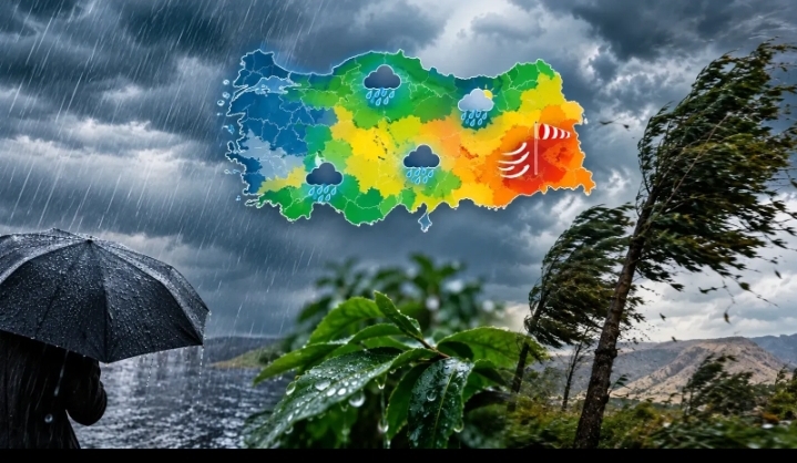Meteoroloji’den kuvvetli yağış ve fırtına uyarısı