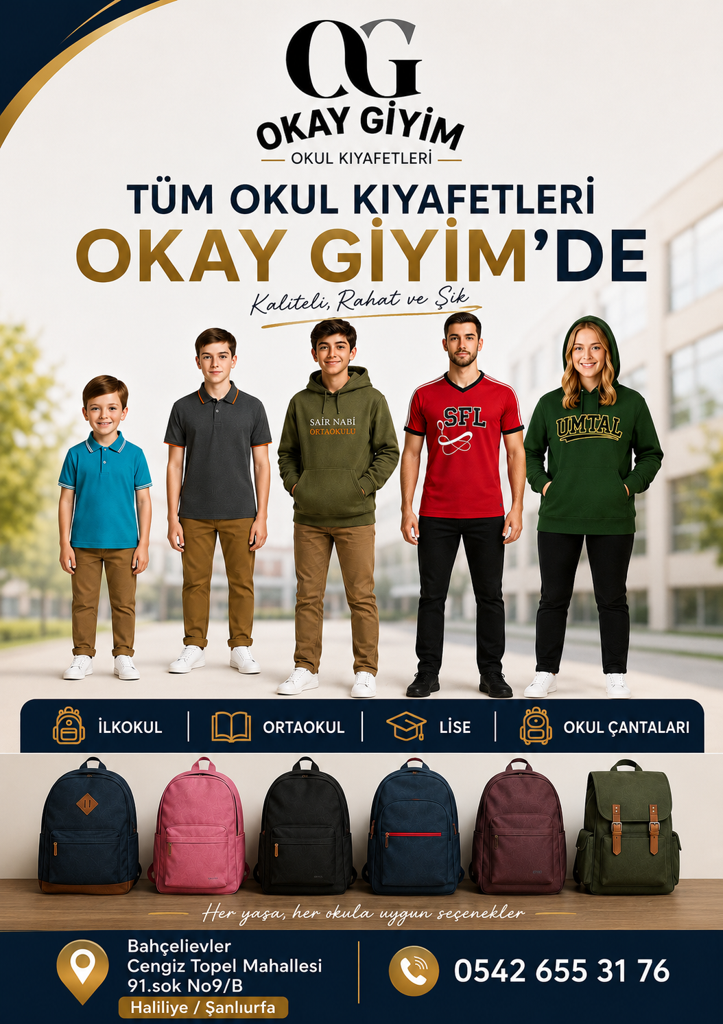 OKAY GİYİM OKUL VE İŞ KIYAFETLERİ kapak görseli