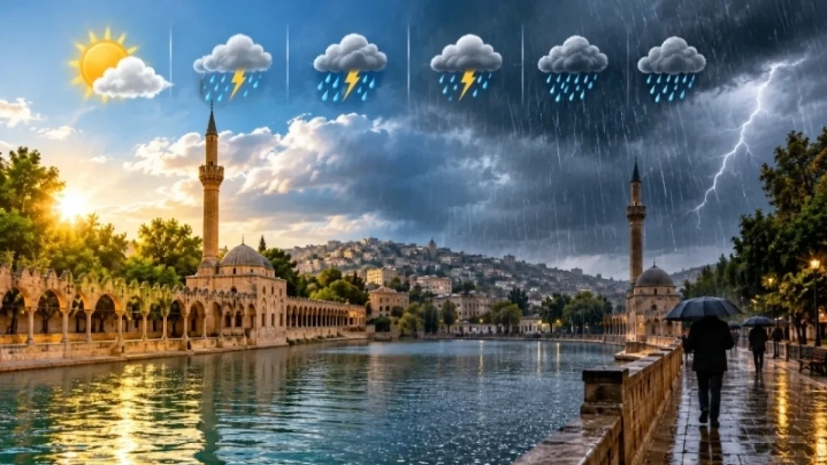 Şanlıurfa’da hava durumu: Sağanak yağış geliyor, sıcaklıklar hızla düşüyor
