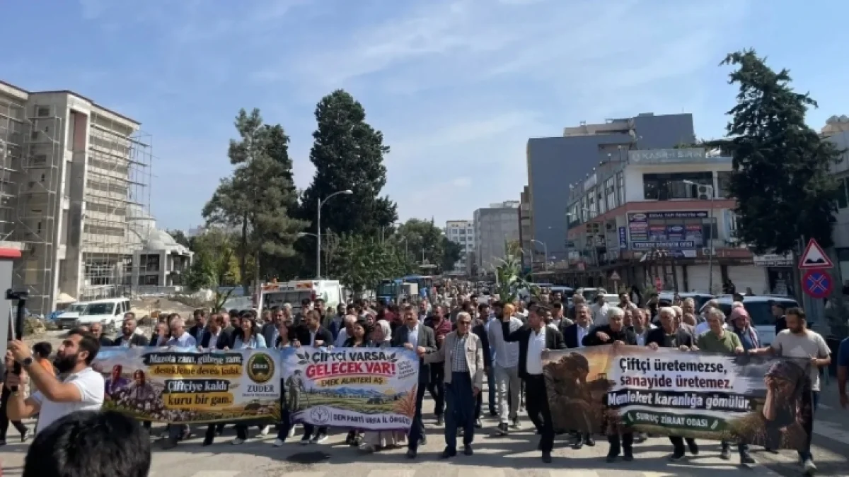 Şanlıurfa’da çiftçiler artan maliyetlere tepki gösterdi