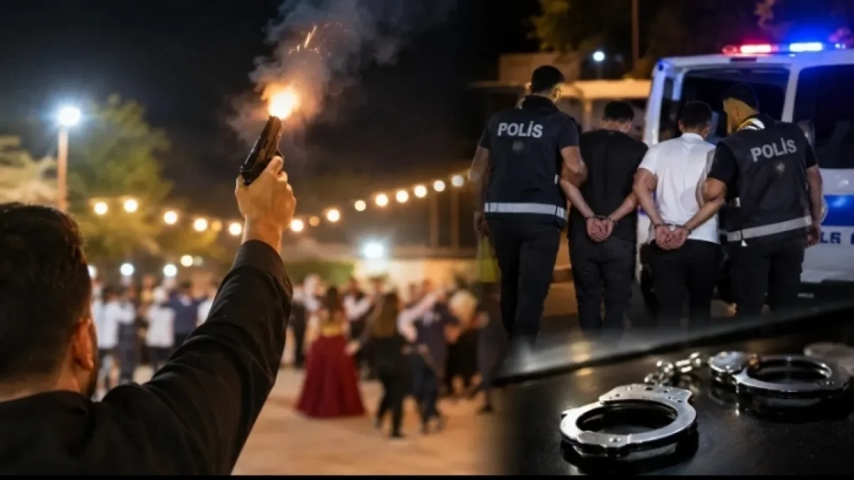 Şanlıurfa’da düğünde silah sıkan 2 şahıs tutuklandı