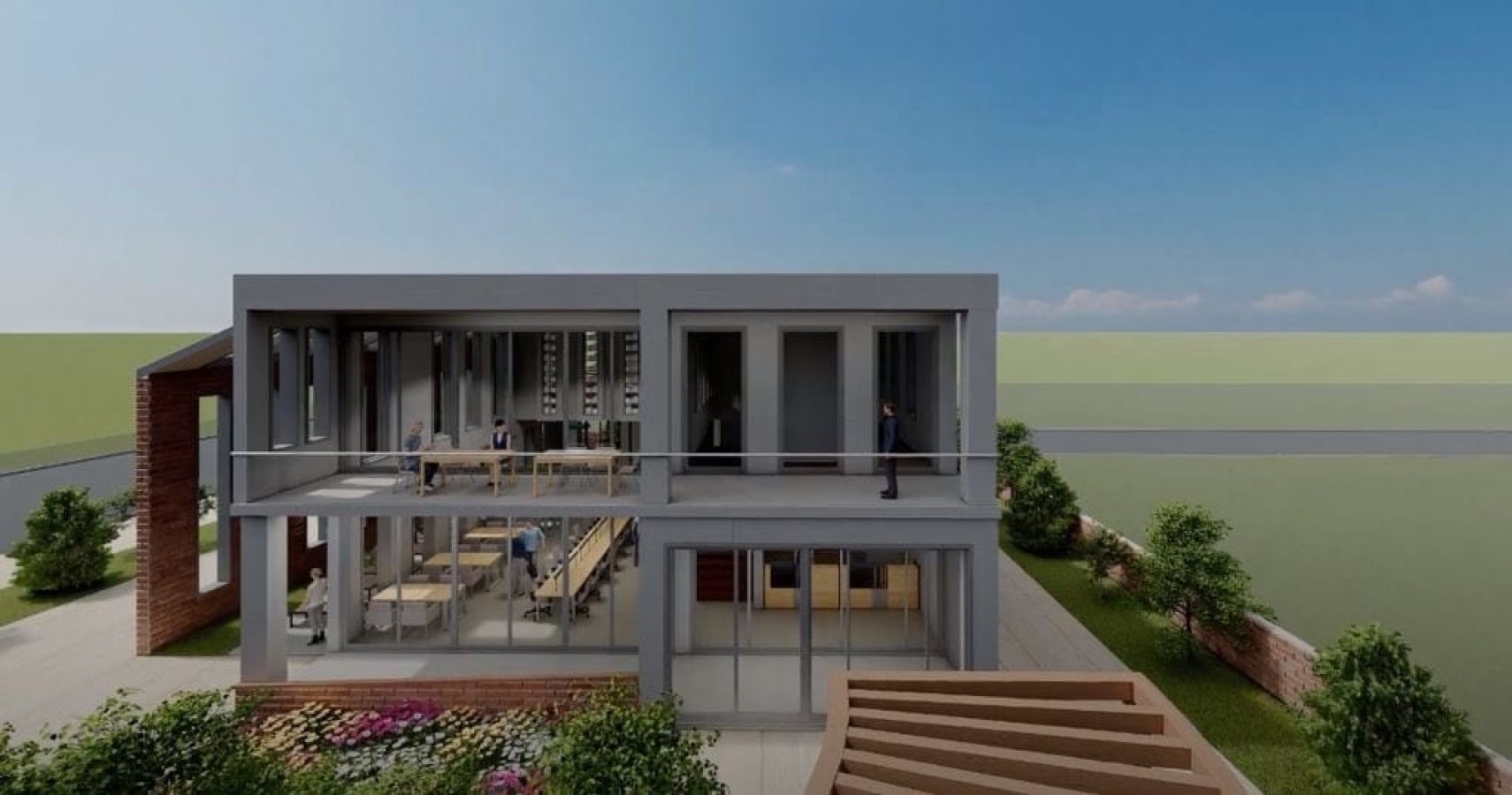Halfeti’de Millet Kıraathanesi yükseliyor