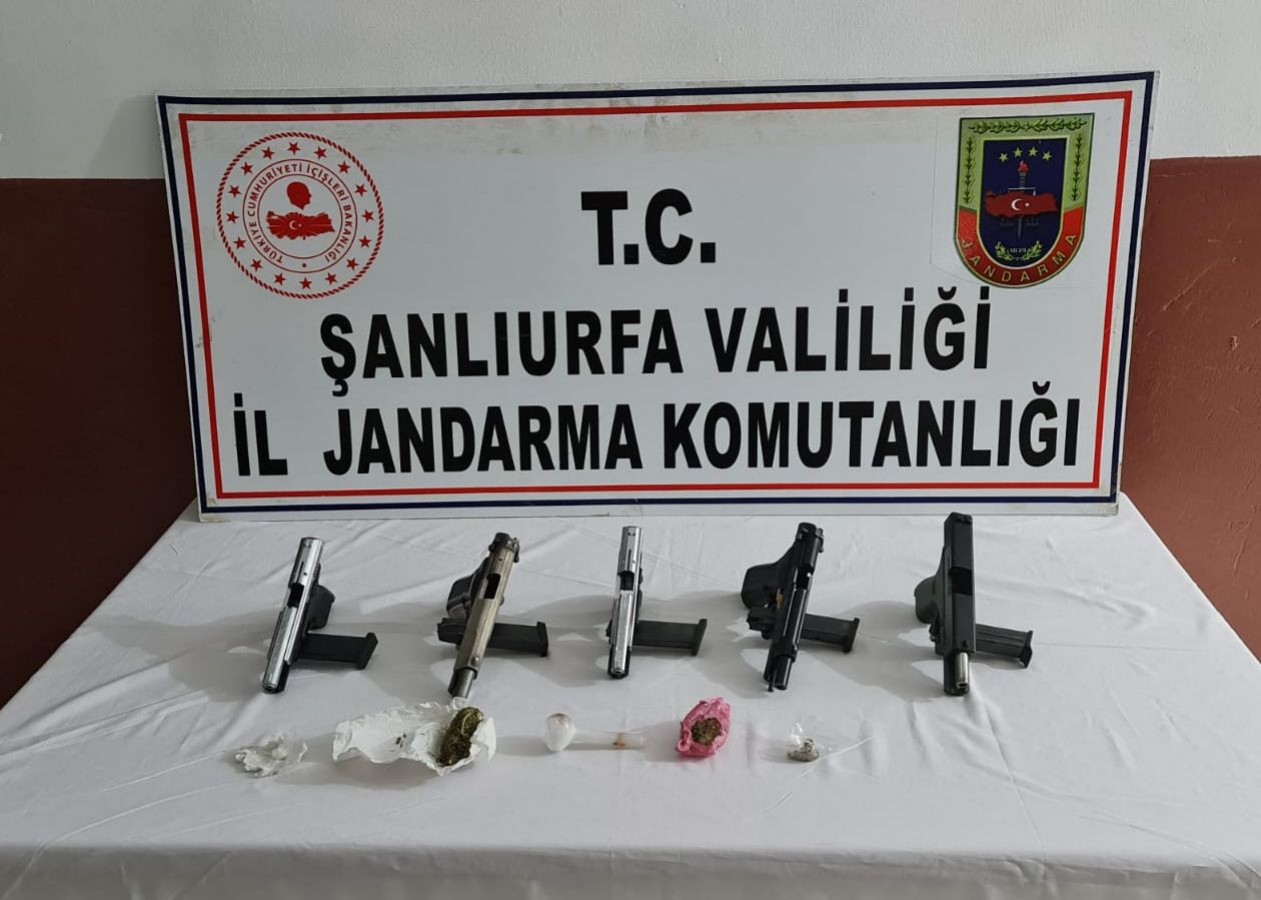 Şanlıurfa'da silah ve uyuşturucu kaçakçılarına operasyon