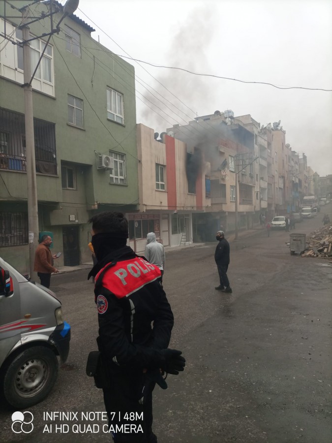 Haliliye'de bir evde yangın çıktı