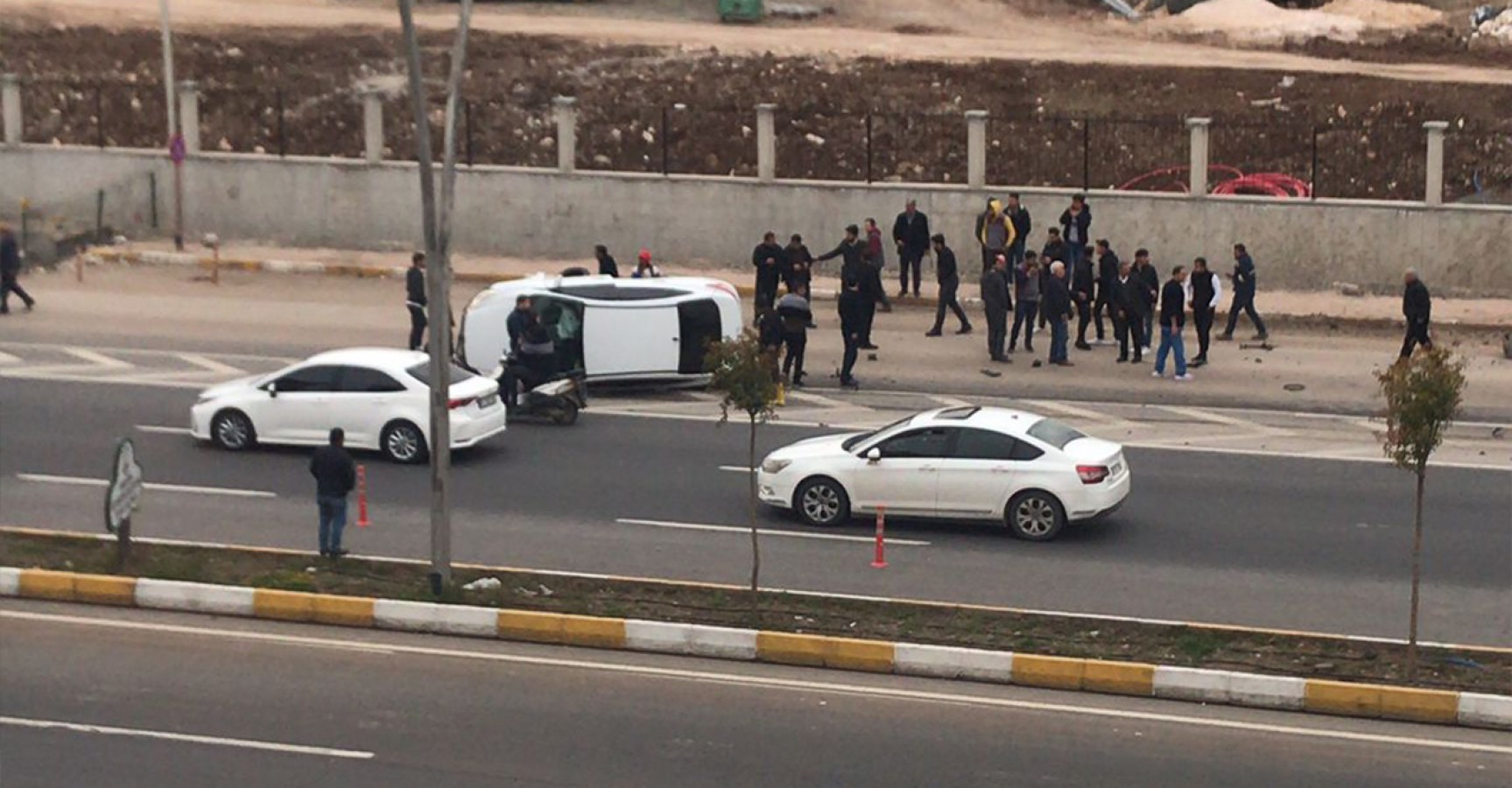 Şanlıurfa'da kaza güvenlik kamerasında