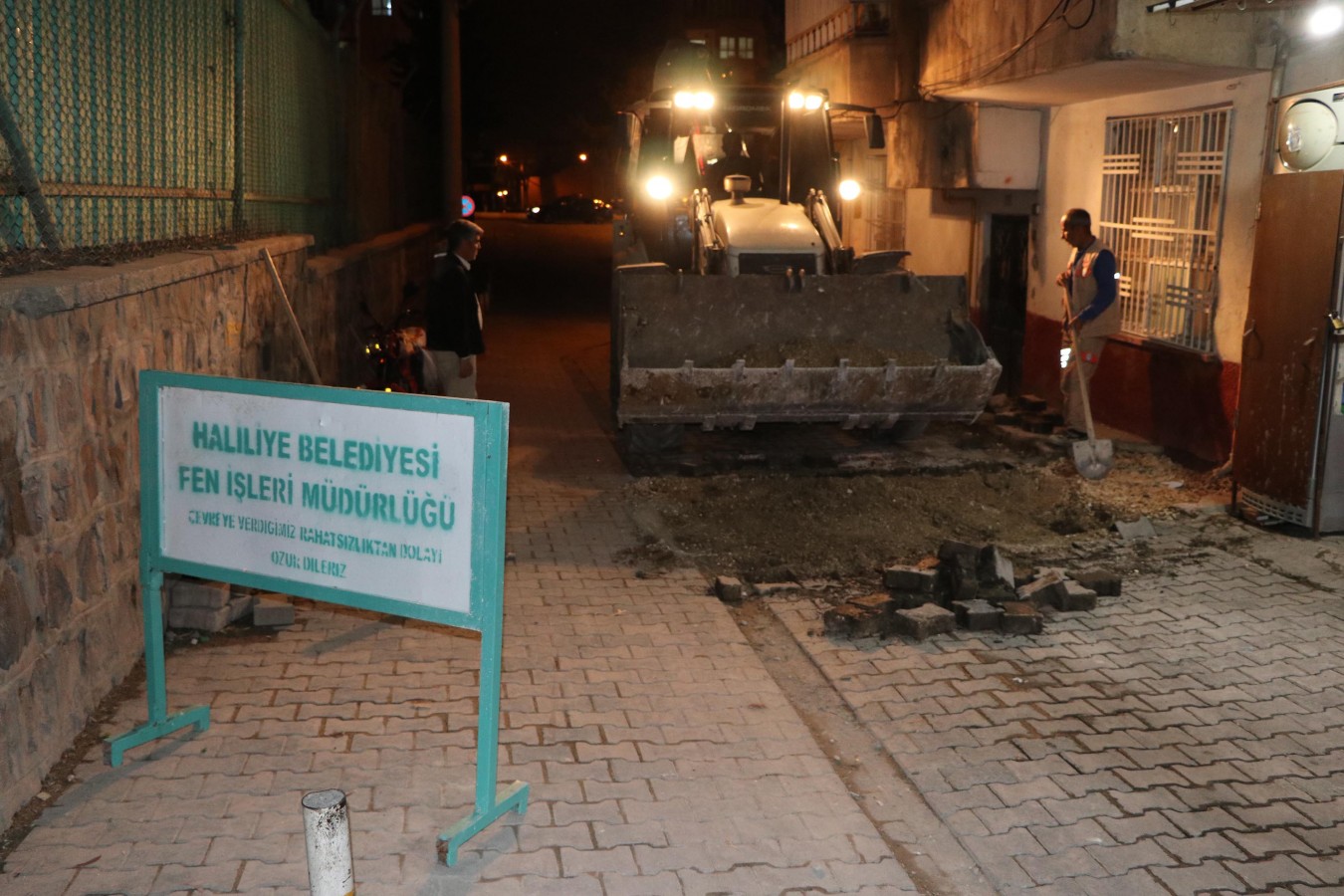 Haliliye’de gece mesaisi