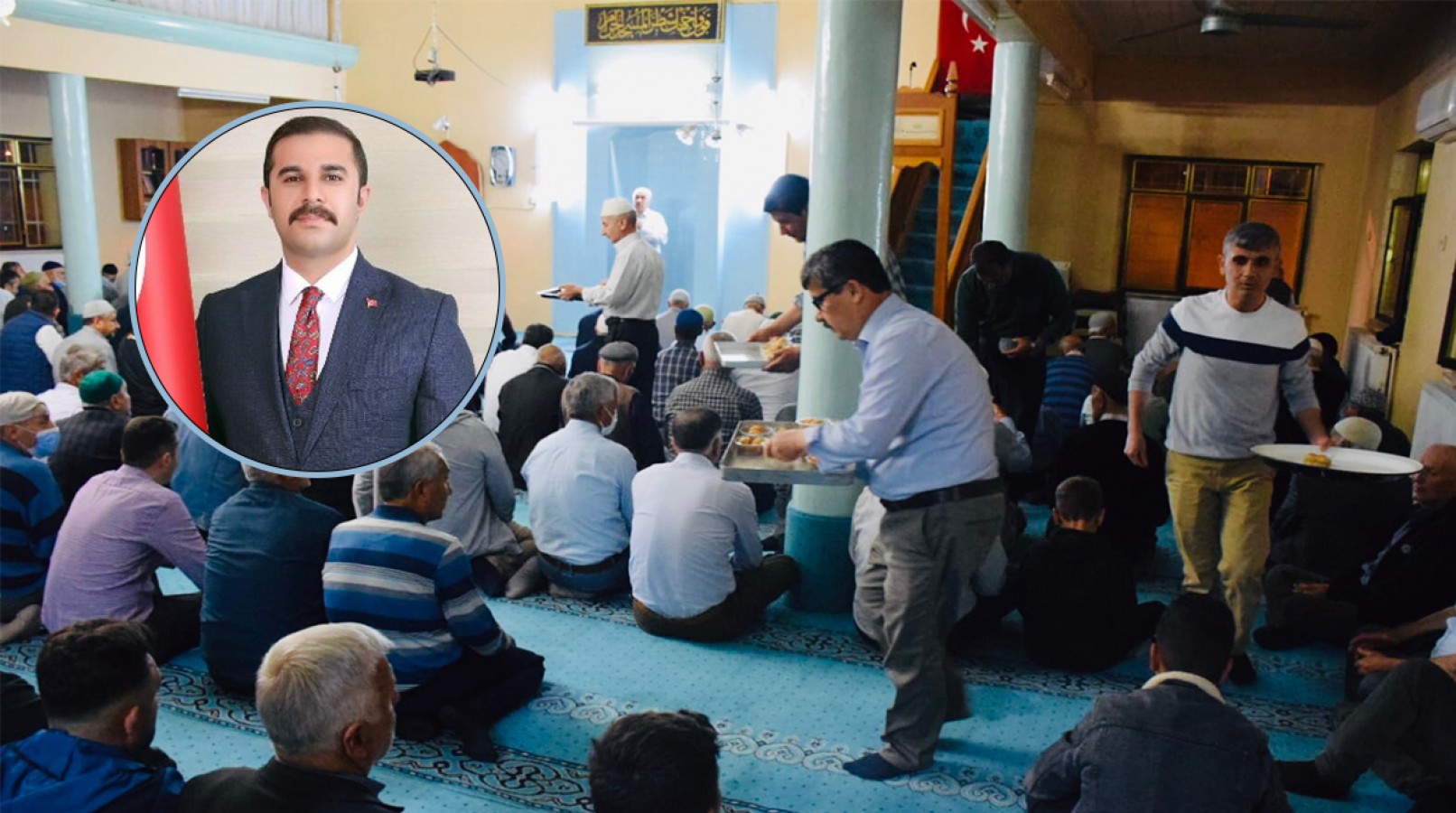 Köprübaşı'nda Kadir Gecesi tatlı ikramı Baklavacı Şemsettin’den