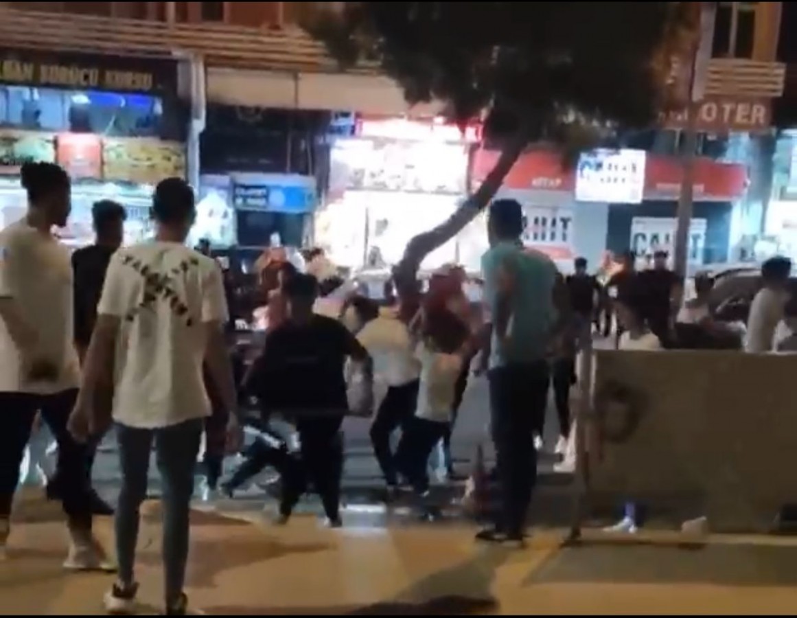 Şanlıurfa’da Suriyelilerin kavgası kamerada