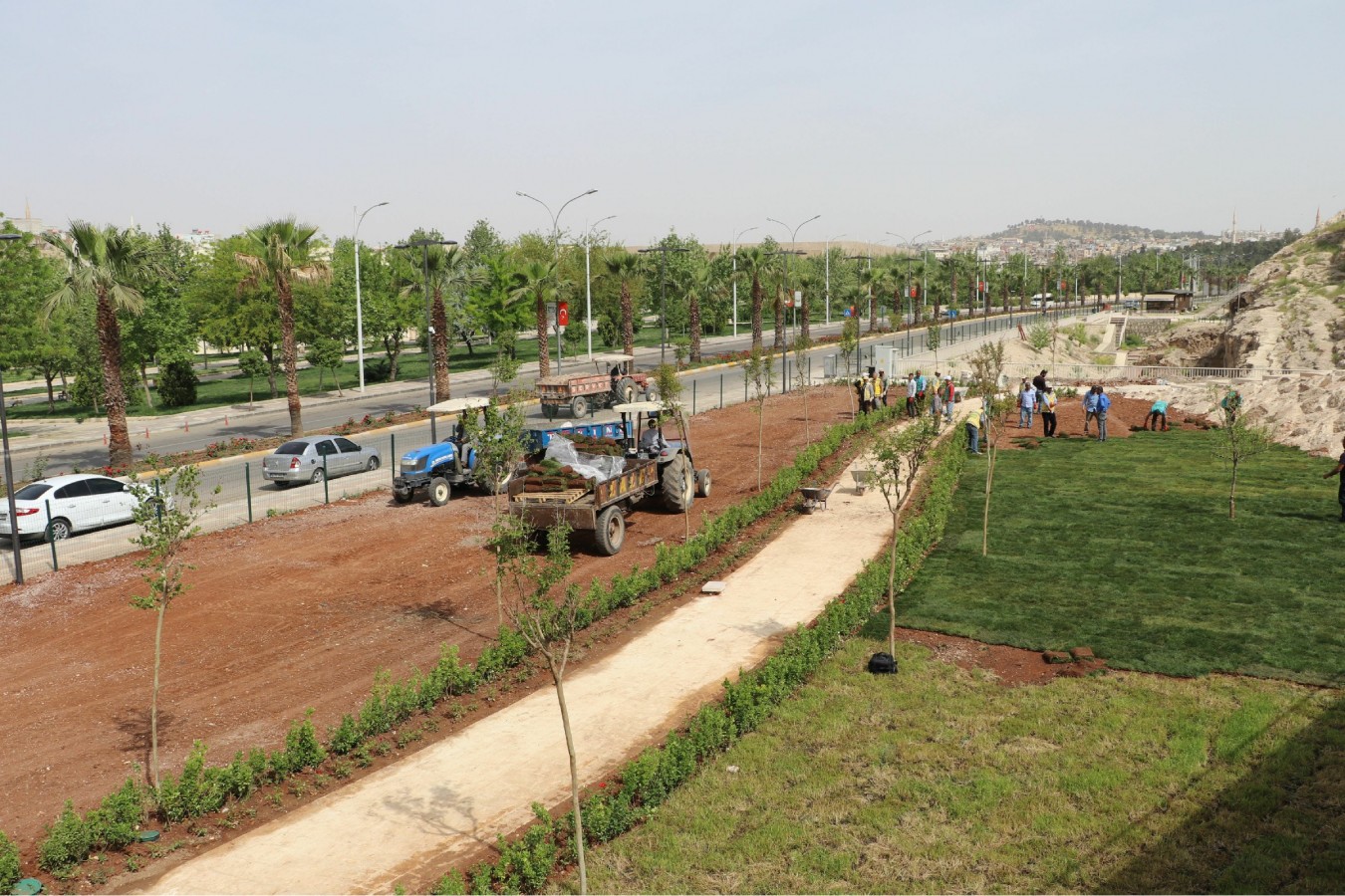 Büyükşehir’den Kızılkoyun Nekropol alanında yeni yeşil alan