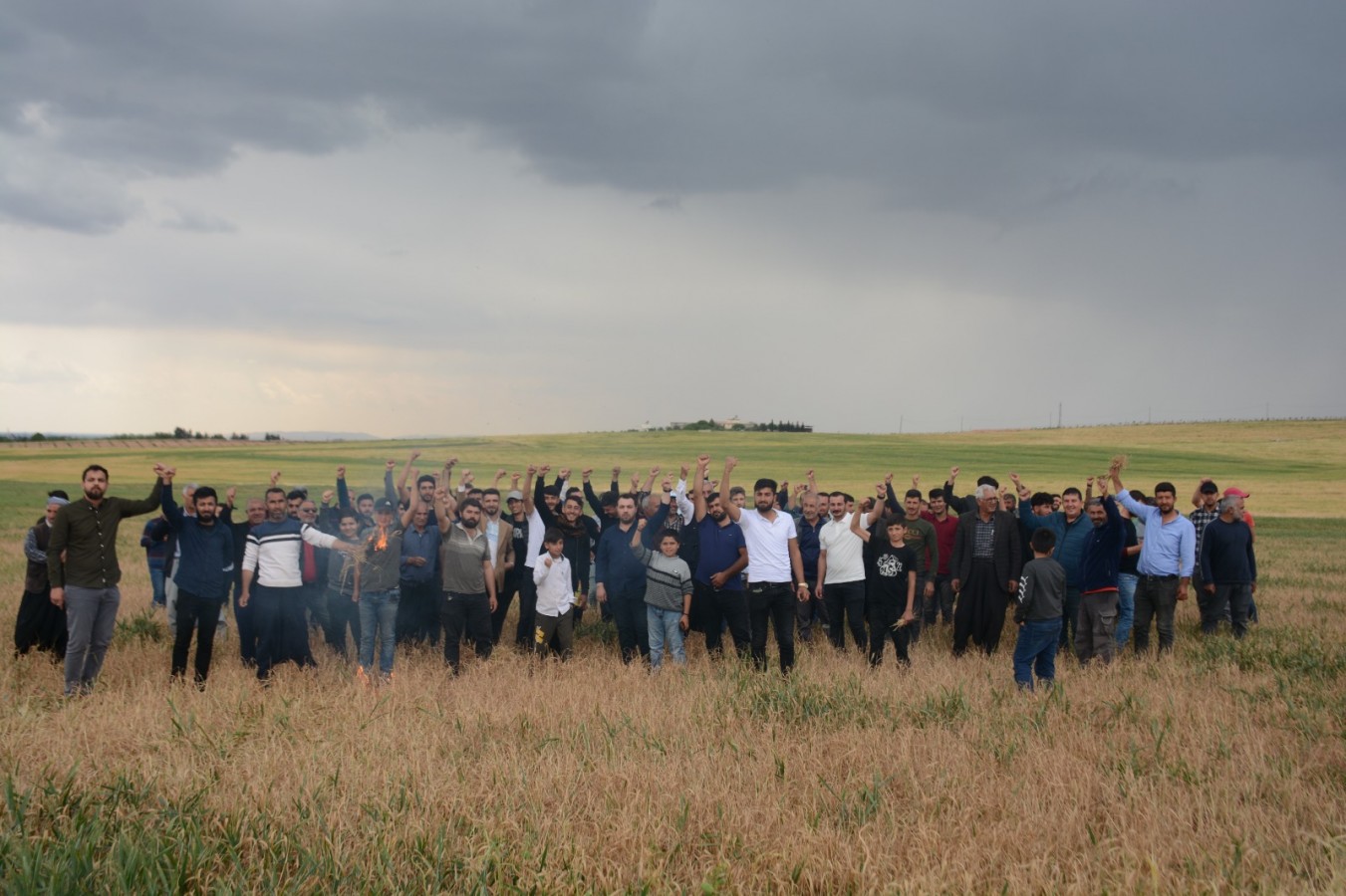 Proje mağduruyuz diyen Urfa çiftçisi eylem yaptı