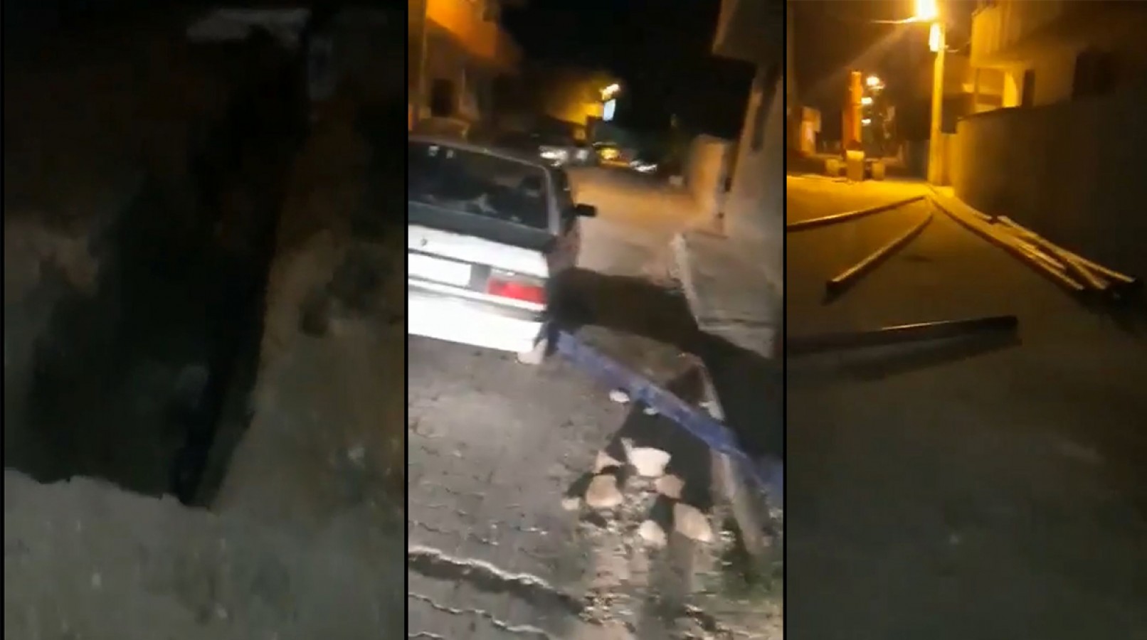 Altyapı çalışmasında uyarı levhası unutuldu!