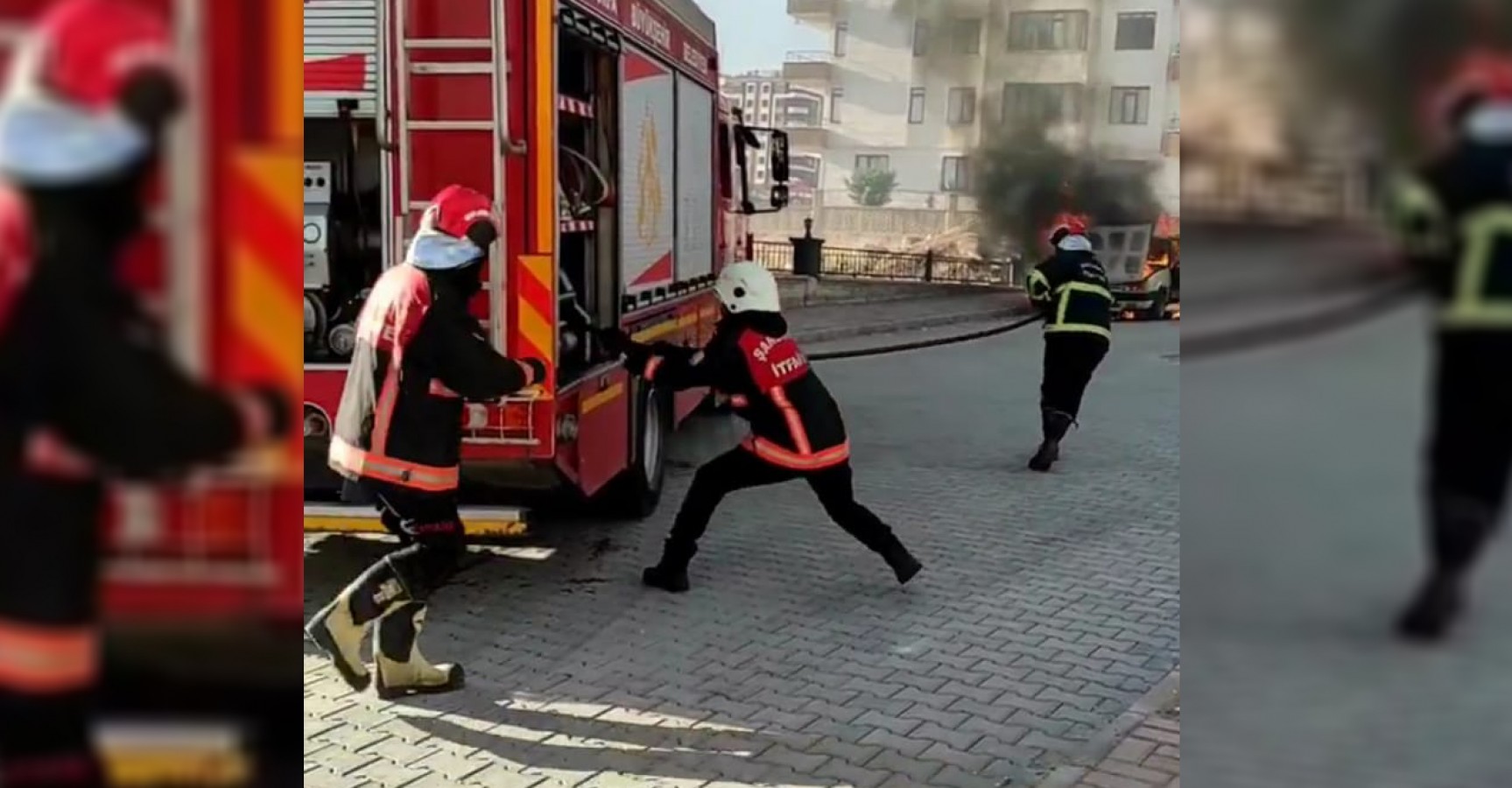 Şanlıurfa'da araç alev alev yandı!