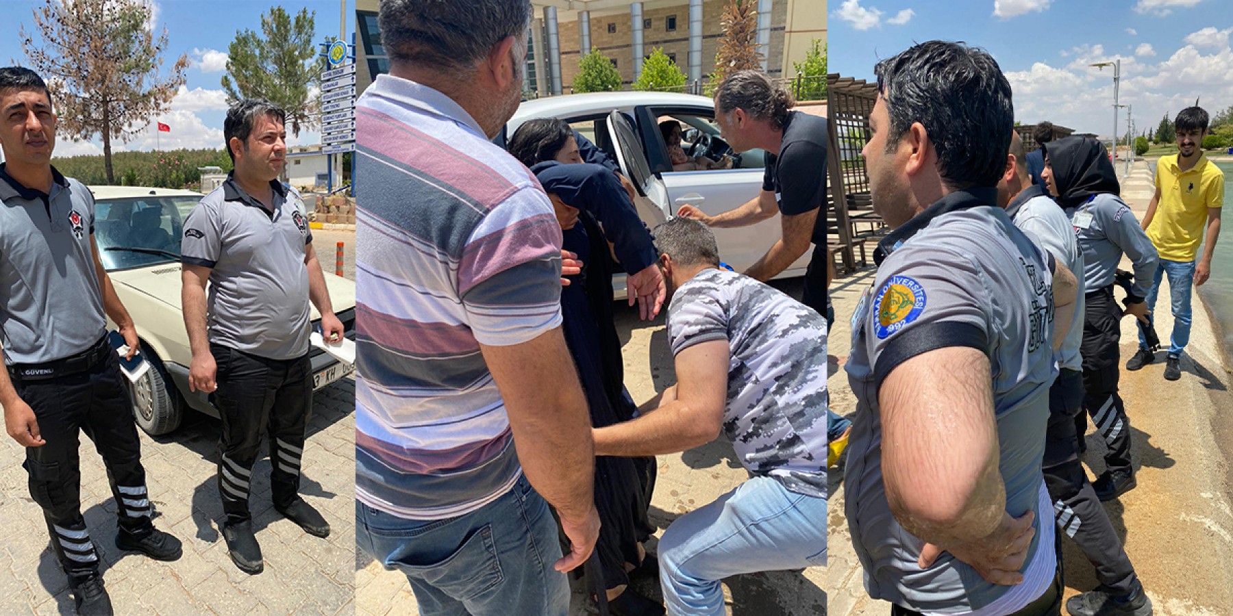 Şanlıurfa’da fark edilmeseler anne ve çocuğu boğulacaktı!