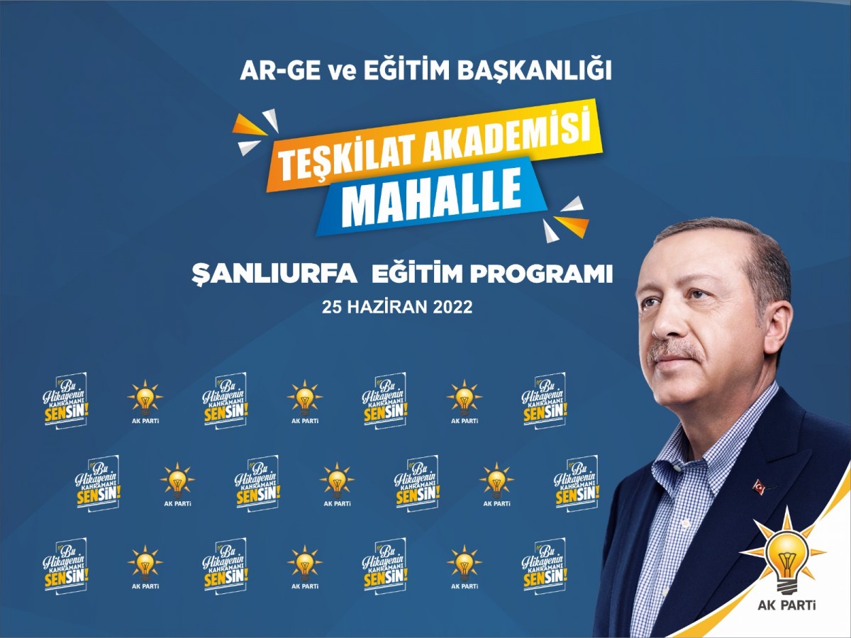 AK Parti Şanlıurfa teşkilatından büyük eğitim seferberliği!