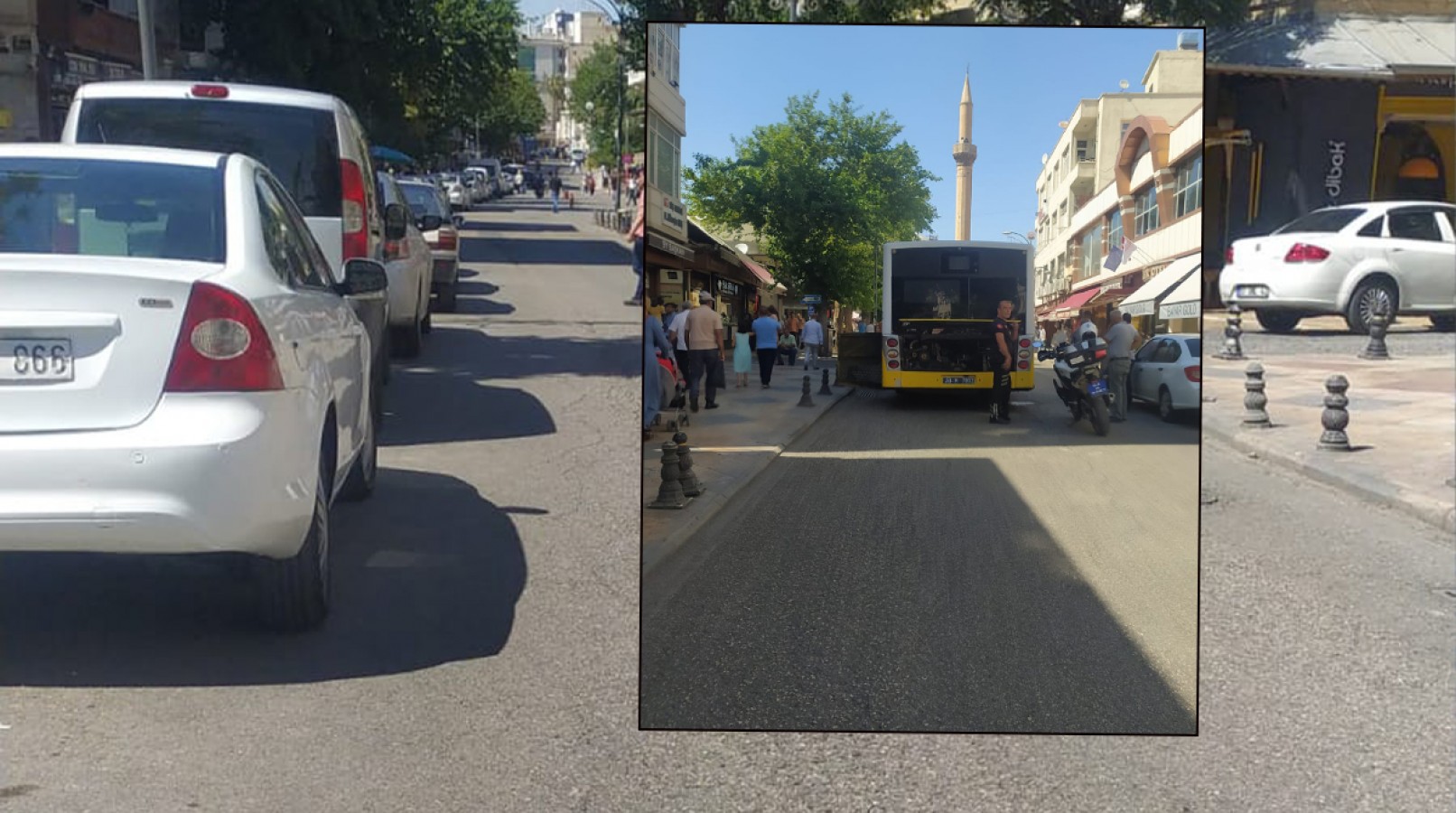 Urfa’da otobüs arızası trafiği felç etti!