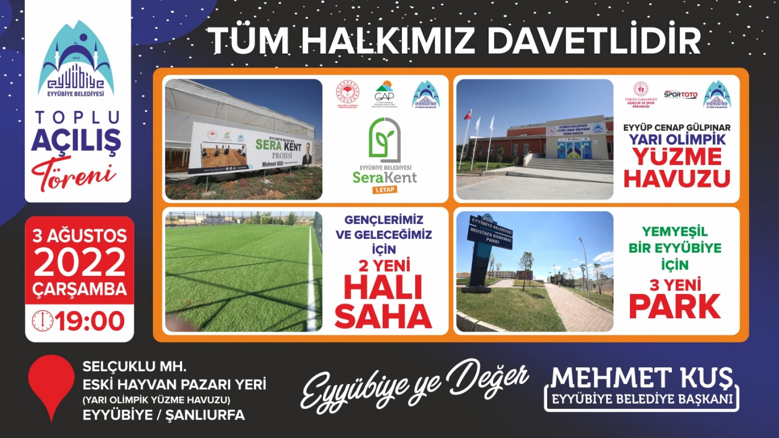 Eyyübiye’de toplu açılış töreni