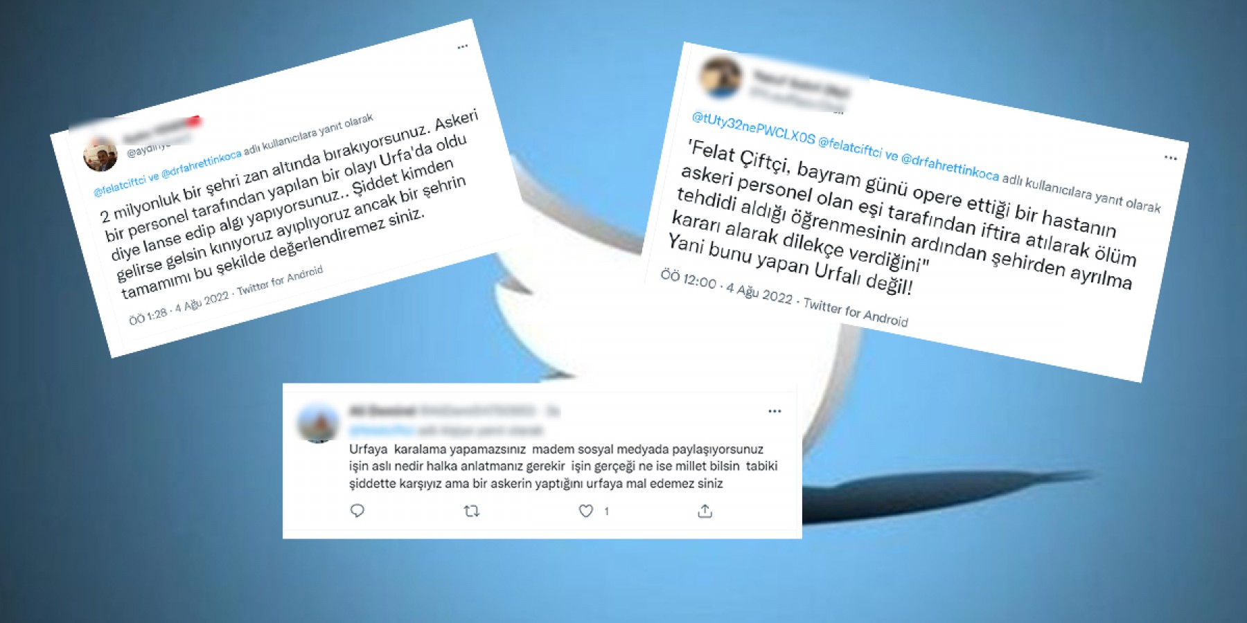 Urfa’yı kötüleyen paylaşıma tepki yağdı