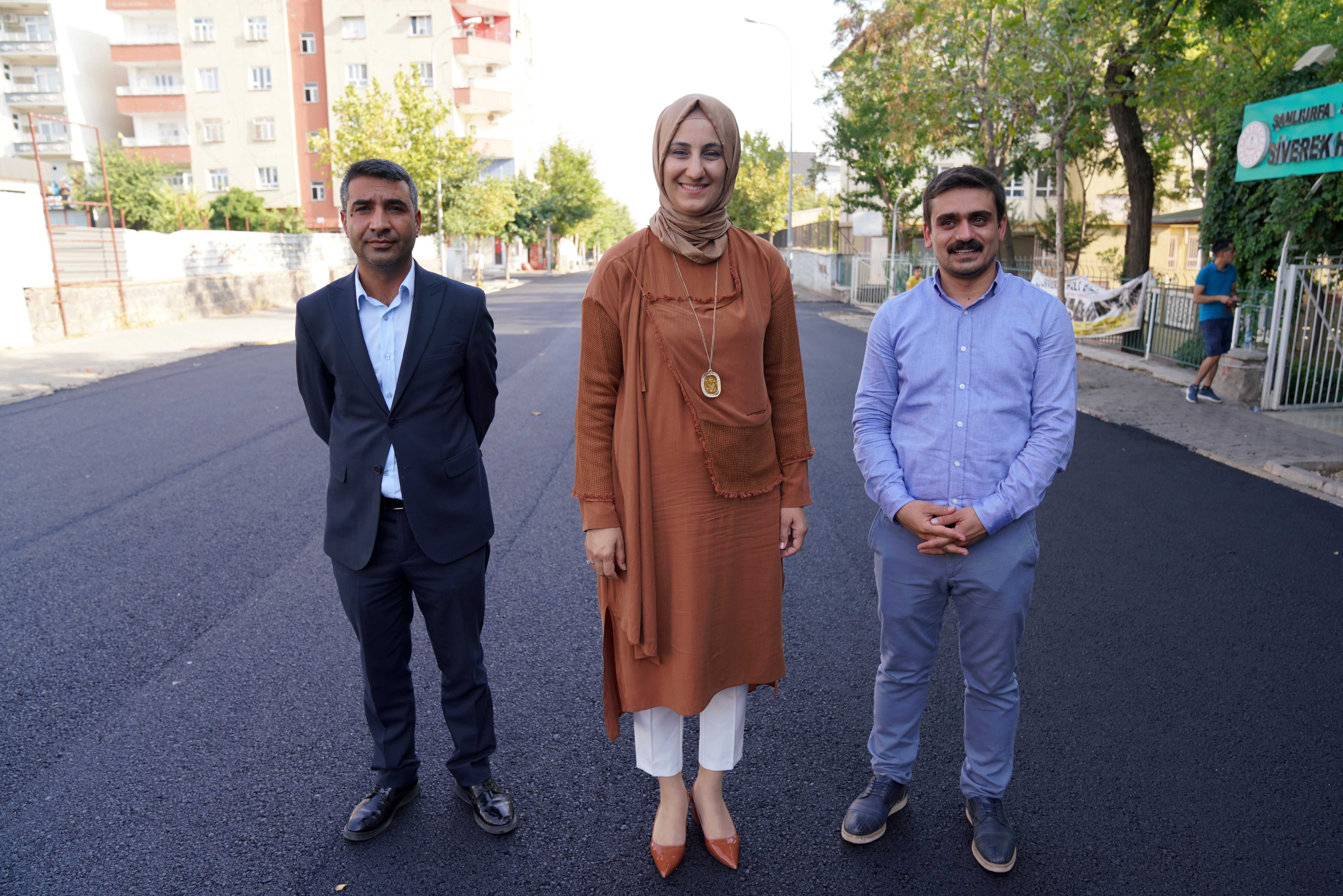 Siverek’te 17 metre genişliğindeki yol tamamlandı