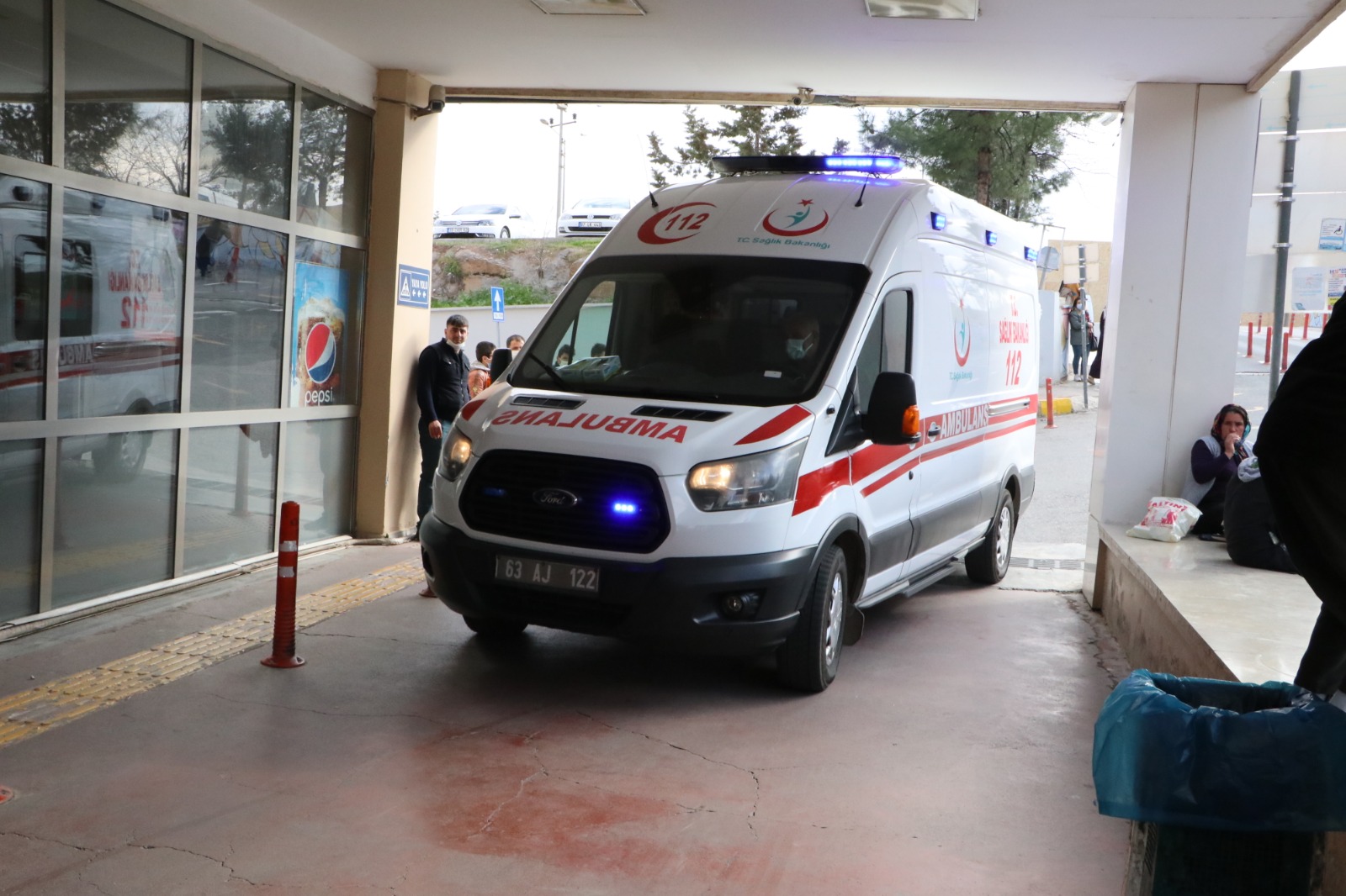 Karaköprü'de hastane önünde trafik kazası!