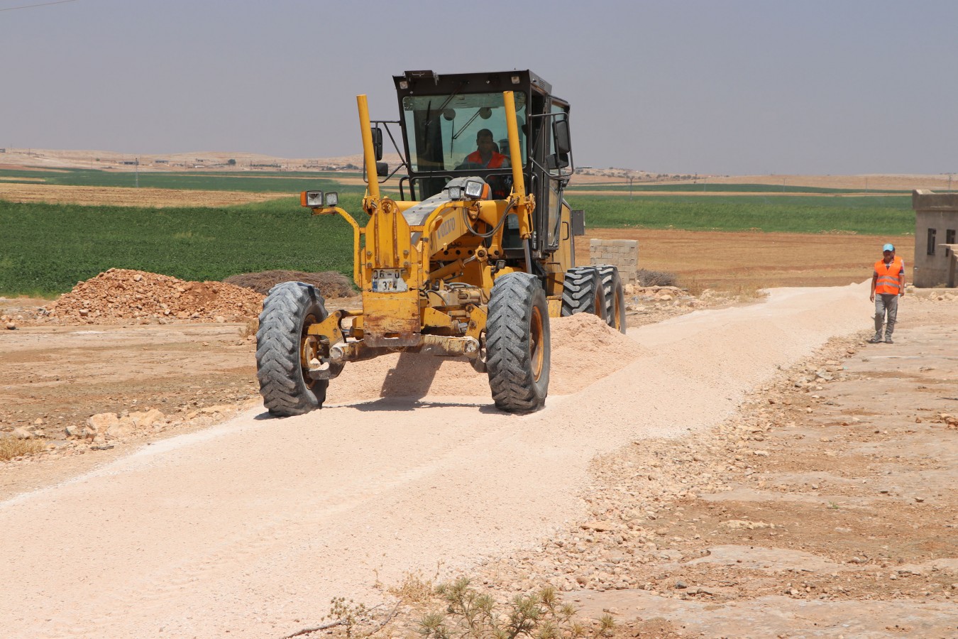 Haliliye kırsalında stabilize yol çalışması