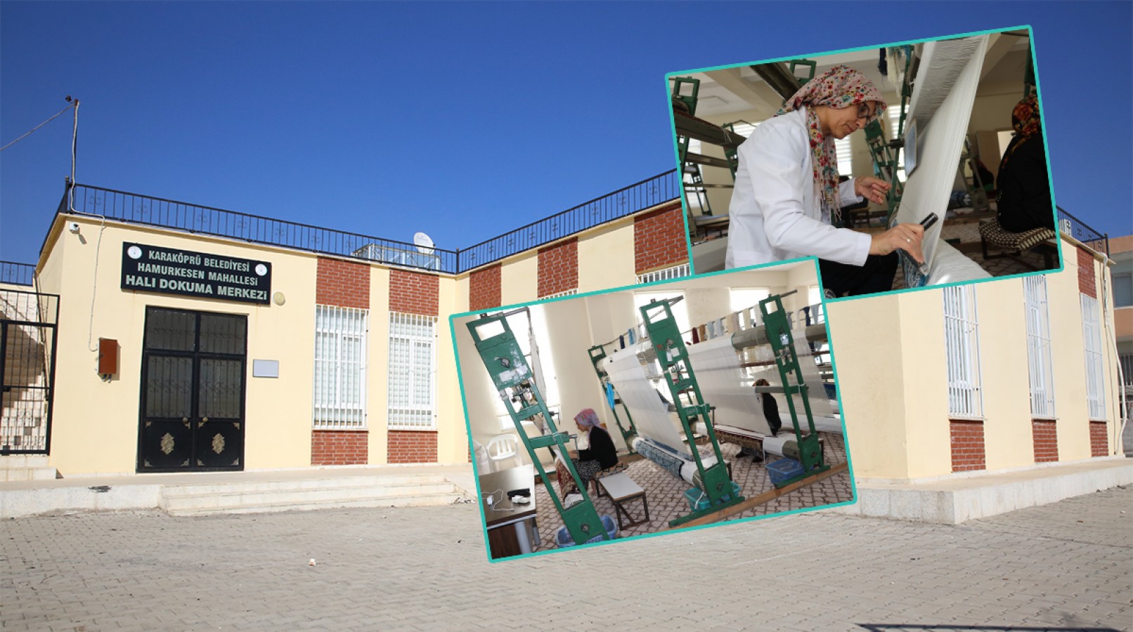 Karaköprü'de kırsalda kadınlar el emeği halılar üretiyor