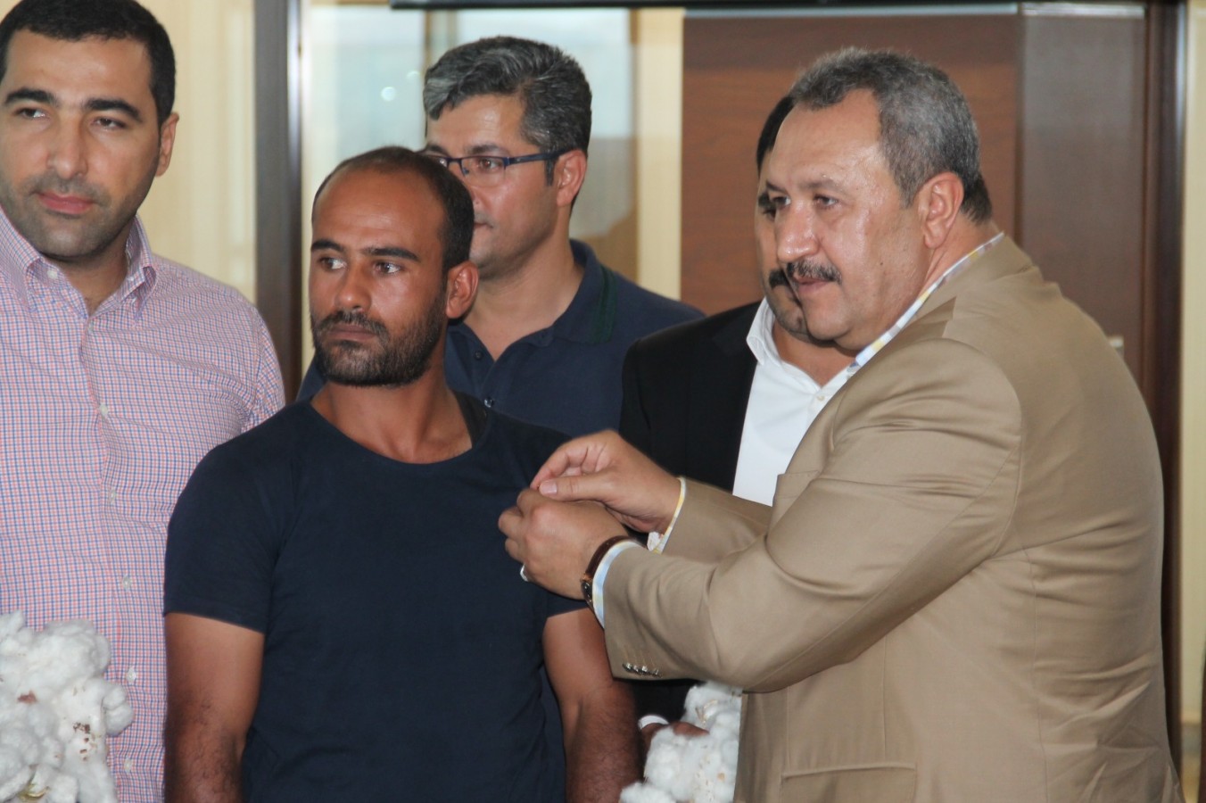 Şanlıurfa’da yılın ilk pamuğu düzenlenen törenle satıldı