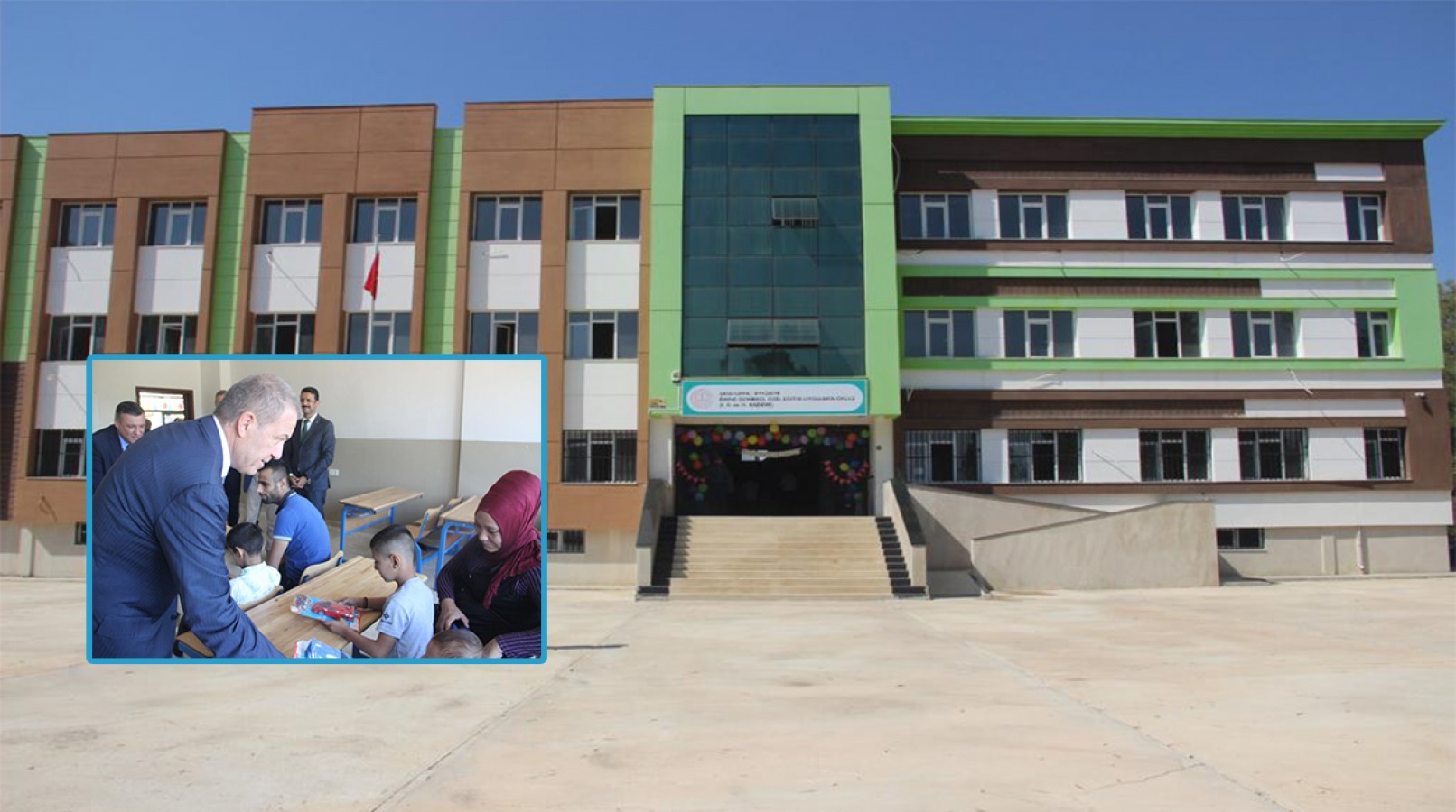 Memleketi Şanlıurfa'ya özel gereksinimli çocuklar için okul yaptırdı