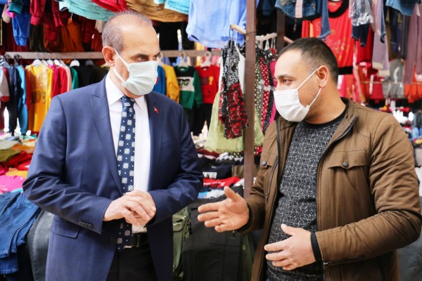 Yalçınkaya esnafın talep ve önerilerini dinledi