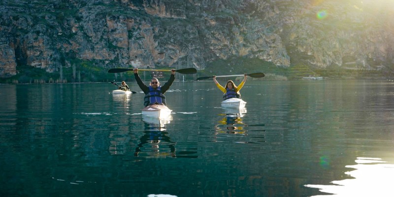 Halfeti'de turizm canlanıyor... Su sporları başladı!