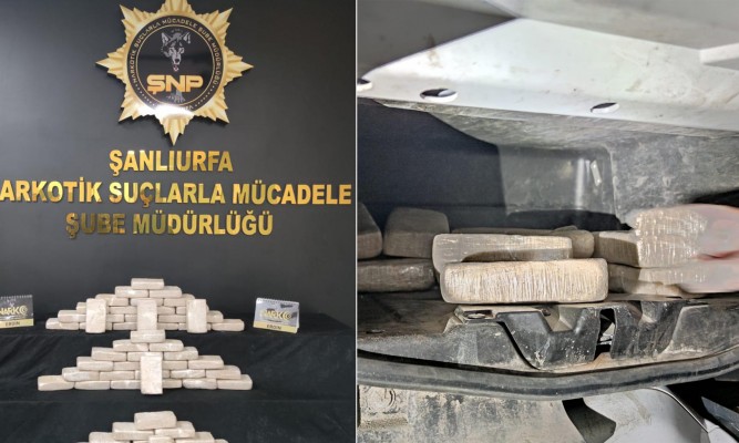 Şanlıurfa’da 31 kilo eroin ele geçirildi