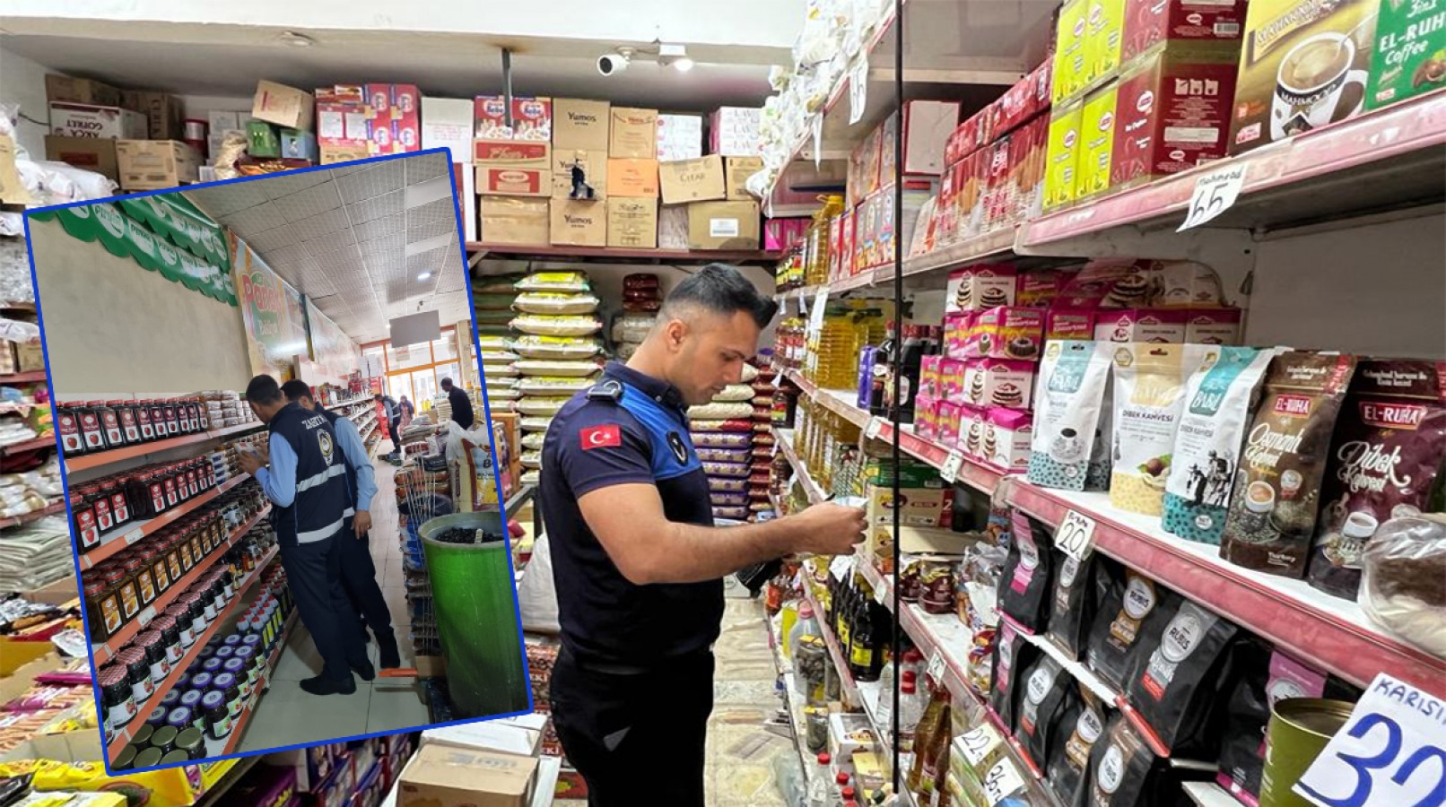 Eyyübiye’de zabıta gıda satış noktalarını denetledi