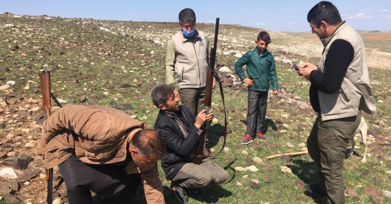 Şanlıurfa'da kaçak avcı yakalandı