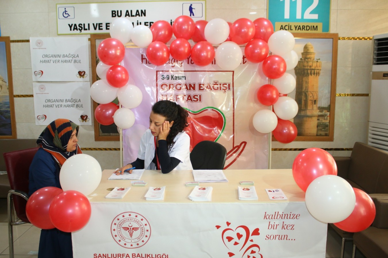 Urfa'da organ bağışı standı kuruldu