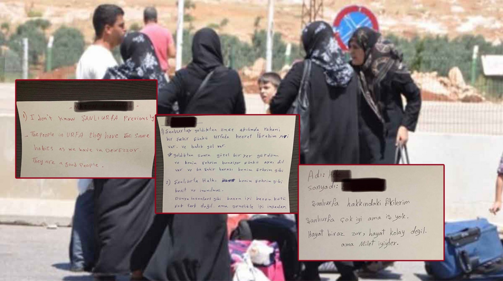 Urfa'daki Suriyeliler şehre yönelik fikirlerini yazdı