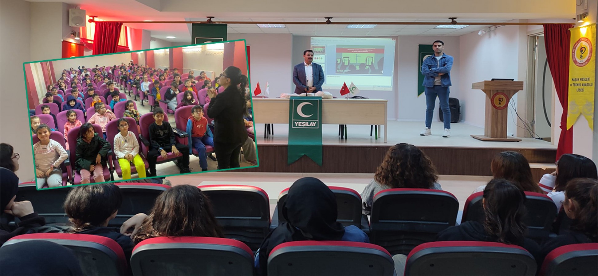 Yeşilay Şanlıurfa Şubesi tarafından okullarda bağımlılık eğitimi verildi