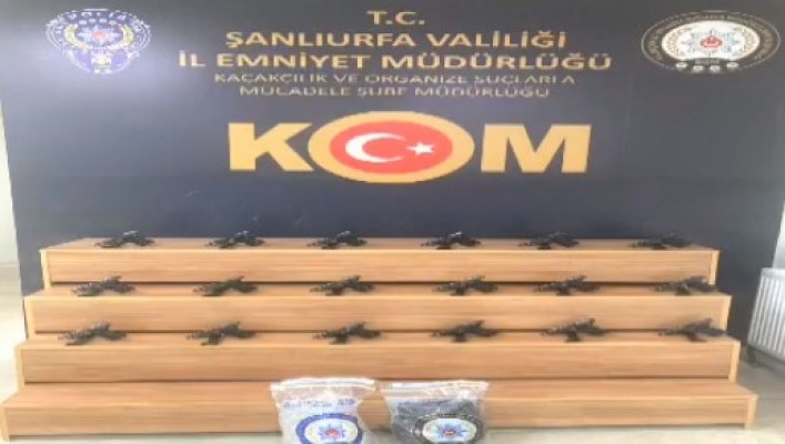 Şanlıurfa'da kaçak silah operasyonu!