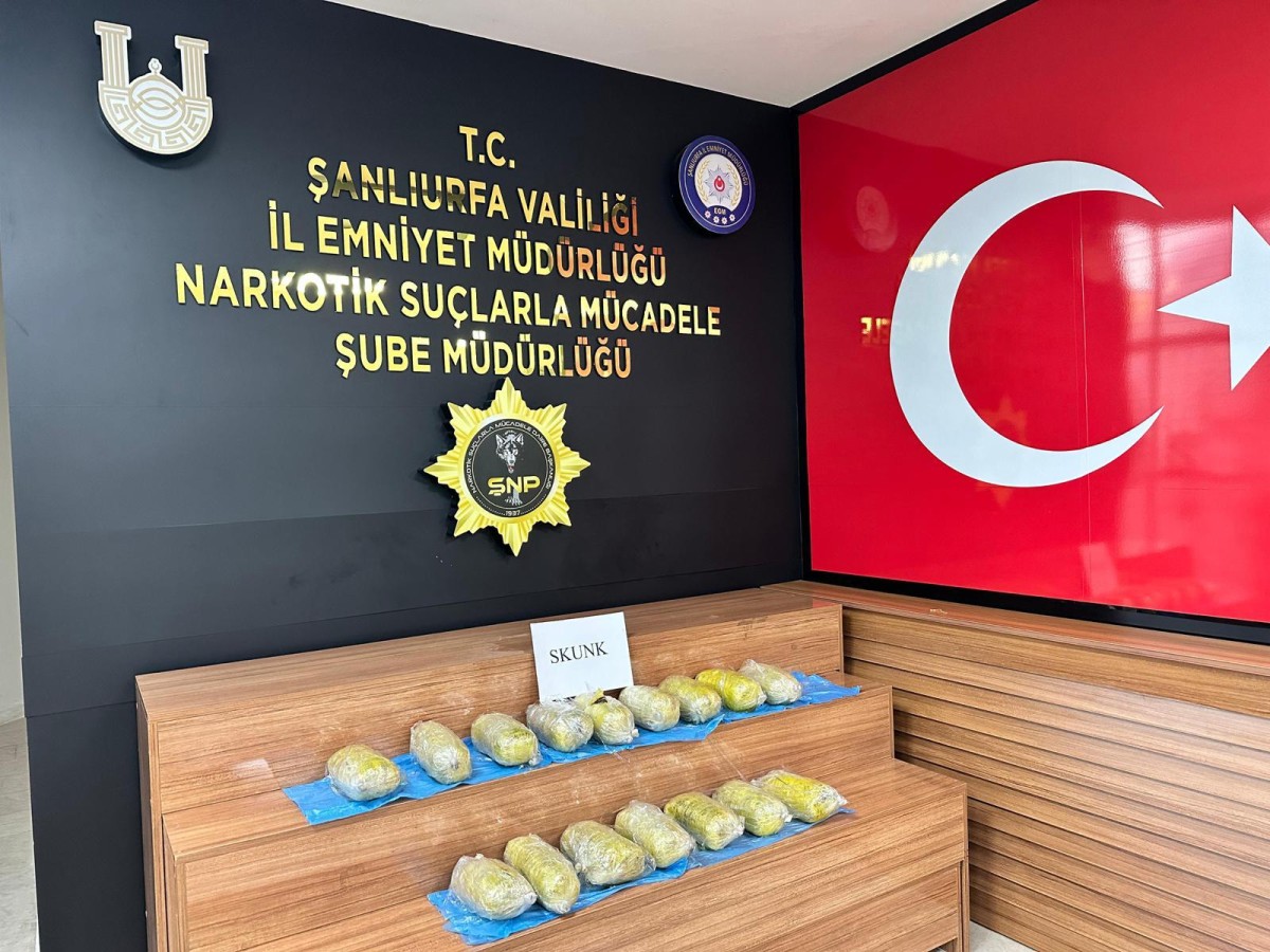 Urfa’da durdurulan araçta 11,5 kilo uyuşturucu ele geçirildi